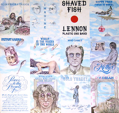 JOHN LENNON & THE PLASTIC ONO BAND - Shaved Fish album front cover vinyl record